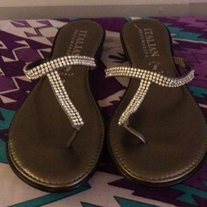 Italian shoemaker thong sandals